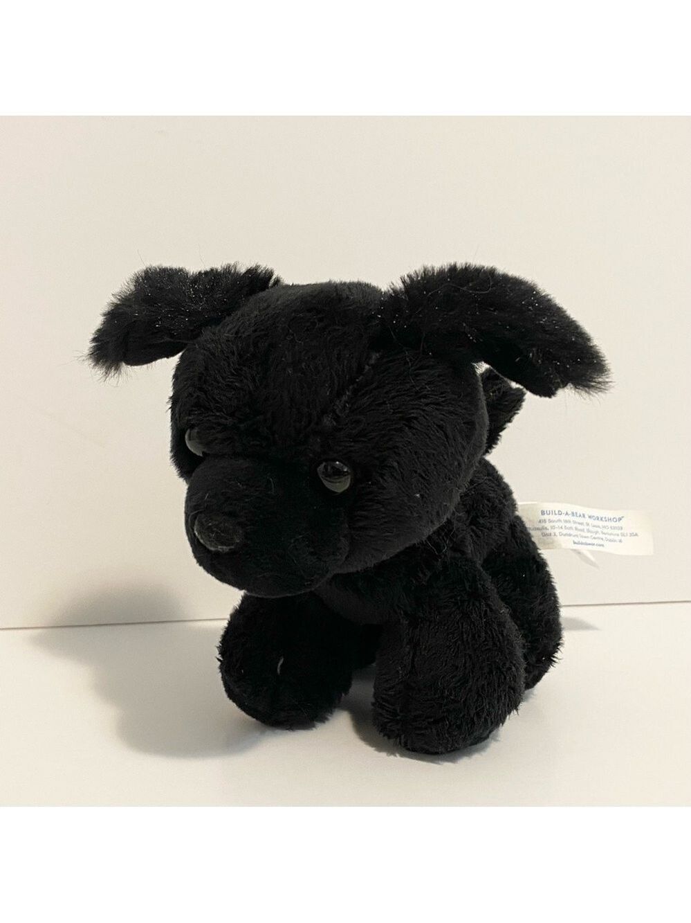 Build a Bear 5” Black Dog Lab Plush Small Fry Stuffed Animal Mini Toy